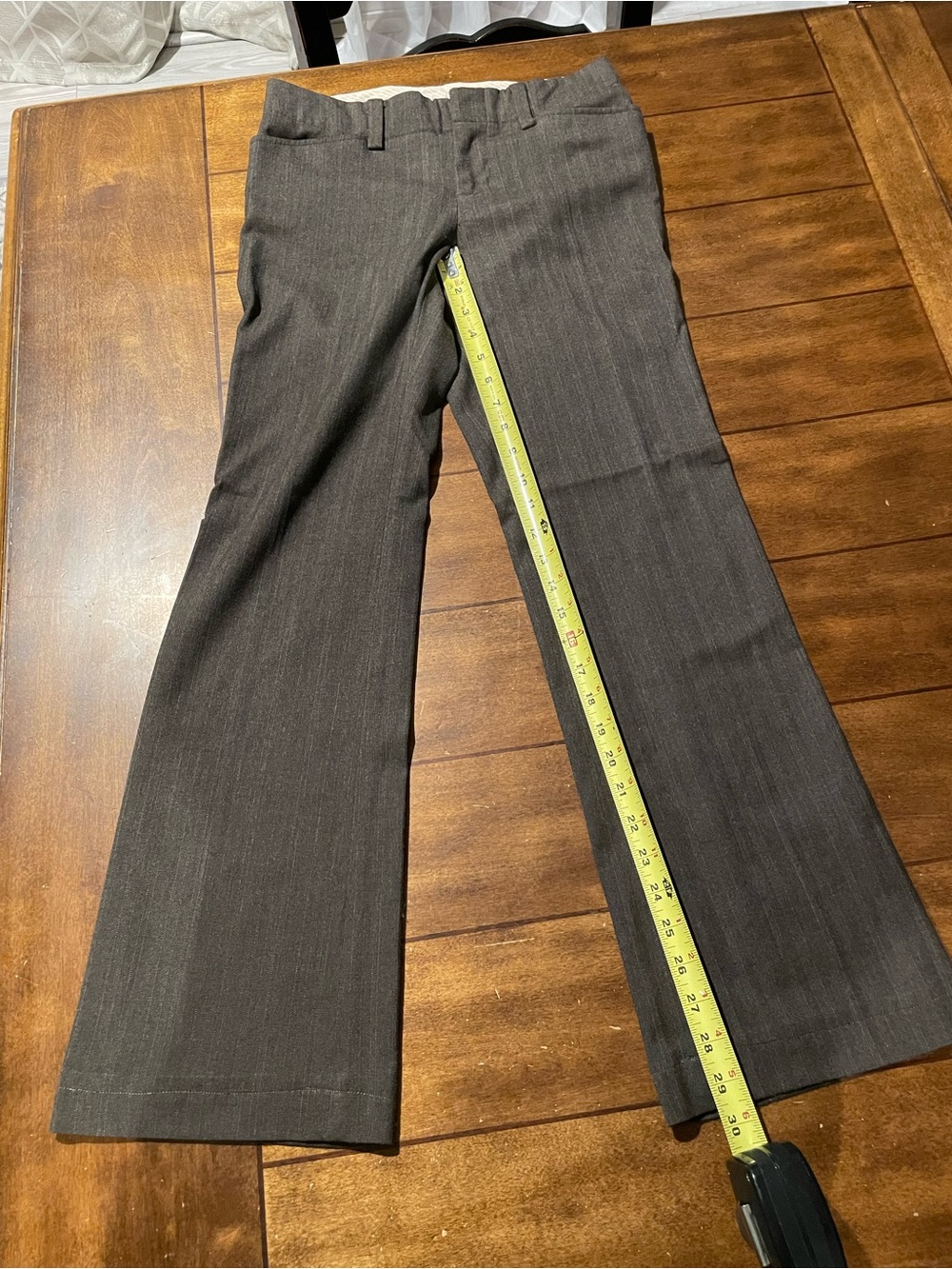 GAP Curvy Fit Brown Women's Pants with Pink Waistband Accent